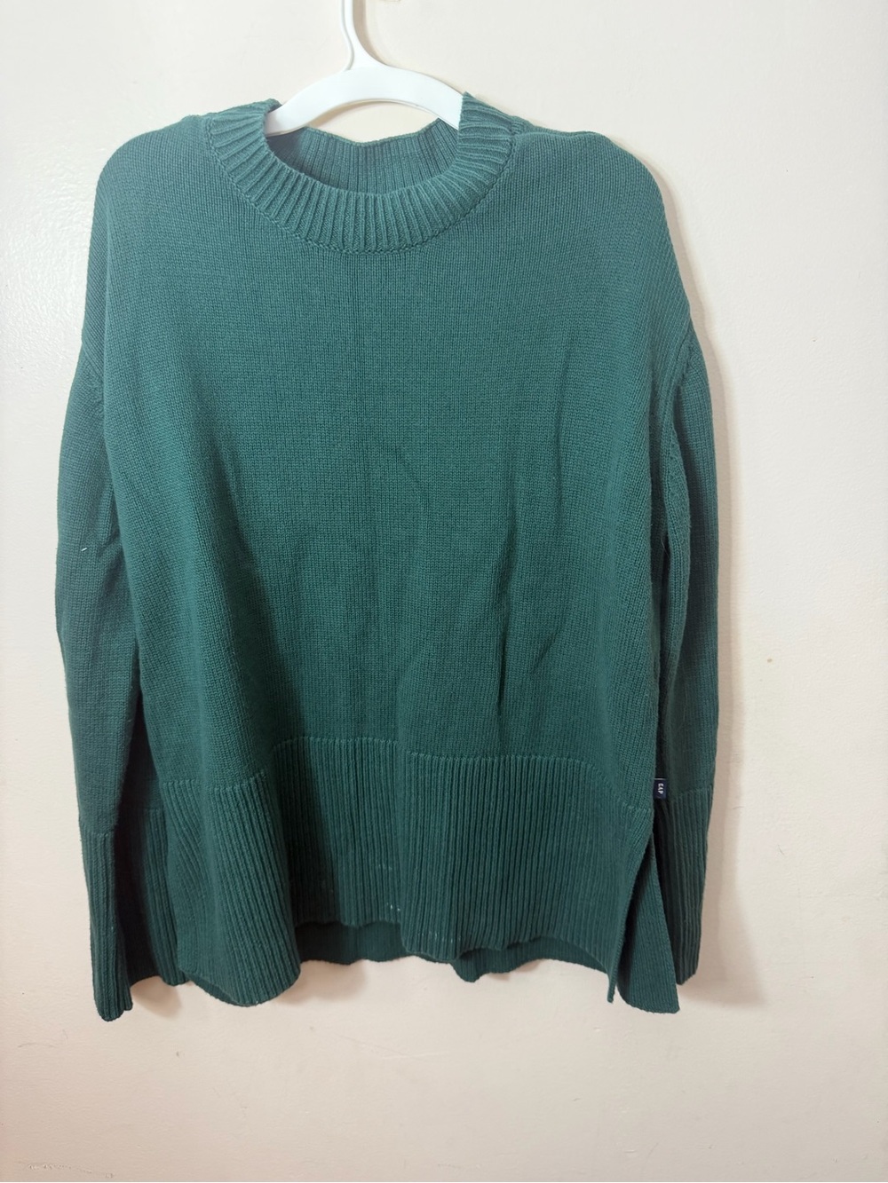 Gap Classic Crewneck Sweater in Teal Green
